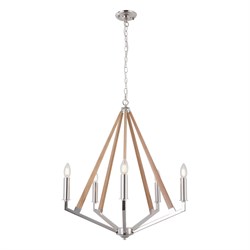 Люстра подвесная хром коричневый LSP-8744 - фото 97570