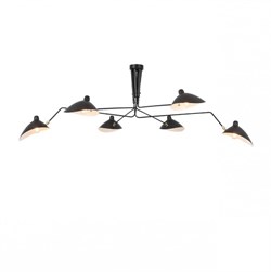 ST LUCE SL305.402.06 Люстра потолочная  Черный/Черный, Белый E27 6*60W SL305.402.06 - фото 97598