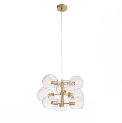 ST LUCE SL434.203.09 Люстра подвесная  Латунь/Прозрачный E14 9*40W SL434.203.09 - фото 97725