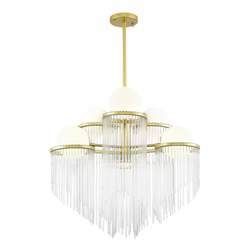 ST LUCE SL1511.203.06 Люстра подвесная Золотистый/Белый E27 6*60W SL1511.203.06 - фото 97770