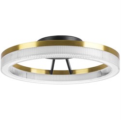 Lightstar 736040 Люстра ROTONDA 21W LED 1053LM 180G ЧЕРНЫЙ/ЛАТУНЬ 3000K 736040 - фото 97887