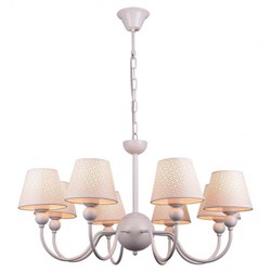 Lussole LGO Металл Белый /  Ткань Люстра E27 10W GRLSP-8033 - фото 98005