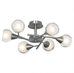 Lussole LGO Металл Никель /  Стекло Люстра E14 40W LSP-0141 - фото 98210