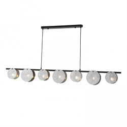 F-promo Pagos 4104-7P Люстра, стекло кракле дымчато-серого цвета с зеркальным покрытием. 4104-7P - фото 98329