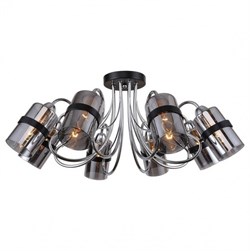 Lussole LGO Металл Хром / черный Стекло Люстра E14 GRLSP-8085 - фото 98453