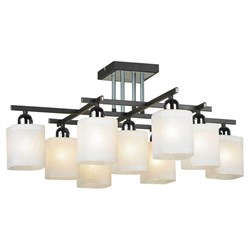 Lussole PROMO 2 Металл Хром / венге Стекло Люстра E14 GRLSL-9007-09 - фото 98480