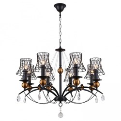 Lussole LGO Металл Черный /  Металл Люстра E14 40W LSP-8104 - фото 98567