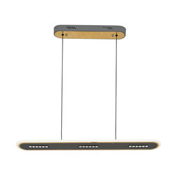 F-Promo 4472-3P, подвесная люстра, L800xW115H1000/1600, LEDx63W, 4600LM, 3000-6500K, included, remote control 4472-3P - фото 98600