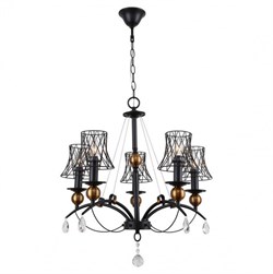 Lussole LGO Металл Черный /  Металл Люстра E14 GRLSP-8103 - фото 98658