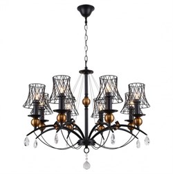 Lussole LGO Металл Черный /  Металл Люстра E14 GRLSP-8104 - фото 98672