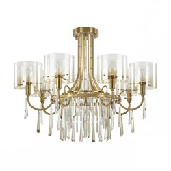 Odeon Light 4886/7 HALL ODL_EX23 41 бронзовый/янтарн./металл/стекло Люстра E14 7*40W NICOLE 4886/7 - фото 99096