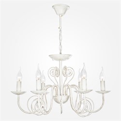 Eurosvet Люстра с двойным вариантом крепления 60018/6 белый с золотом 00000076612 - фото 99479