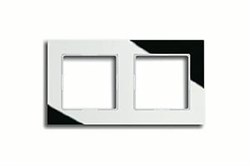 Рамка двойная, для горизонтального/вертикального монтажа Jung A creation Серебро AC582GLSI - фото 9999