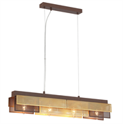 Lumion 8005/4A MODERNI LN24 кофе/кофе, золотой металл/металл Подвесной светильник Е14 4*40W 220V DANA 8005/4A