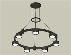 Ambrella Комплект подвесного светильника XR92051500/7 SBK/PBK черный песок/черный полированный GX53 (A9205, C9238, N8113) XR92051500 Ambrella Комплект подвесного светильника XR92051500/7 SBK/PBK черный песок/черный полированный GX53 (A9205, C9238, N8113) XR92051500