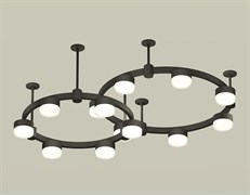 Ambrella Комплект подвесного светильника с акрилом XR92221006/13 SBK/FR/CL черный песок/белый матовый/прозрачный GX53 (A9222, A9227, C9238, C9232, N83 XR92221006 Ambrella Комплект подвесного светильника с акрилом XR92221006/13 SBK/FR/CL черный песок/белый матовый/прозрачный GX53 (A9222, A9227, C9238, C9232, N83 XR92221006