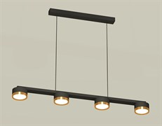 Ambrella Комплект подвесного светильника XB9152152/4 SBK/PYG черный песок/золото желтое полированное GX53 (C9152, N8124) XB9152152 Ambrella Комплект подвесного светильника XB9152152/4 SBK/PYG черный песок/золото желтое полированное GX53 (C9152, N8124) XB9152152