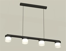 Ambrella Комплект подвесного светильника с акрилом XB9152205/4 SBK/FR черный песок/белый матовый GX53 (C9152, N8402) XB9152205 Ambrella Комплект подвесного светильника с акрилом XB9152205/4 SBK/FR черный песок/белый матовый GX53 (C9152, N8402) XB9152205