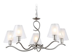 Ambrella Светильник подвесной LH57081/5 SN/FR никель/белый матовый E14/5 max 40W D690*790 LH57081