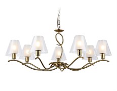 Ambrella Светильник подвесной LH57093/7 BS/FR латунь/белый матовый E14/7 max 40W D840*790 LH57093