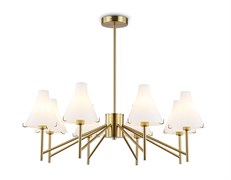 Ambrella Светильник подвесной LH57135/8 BS/FR латунь/белый матовый E14/8 max 40W D800*650 LH57135 Ambrella Светильник подвесной LH57135/8 BS/FR латунь/белый матовый E14/8 max 40W D800*650 LH57135