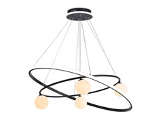 Ambrella Подвесной светодиодный светильник со сменной лампой и с пультом управления FL66327/1+4 BK черный 92W 3000K-6400K+G9/4 D800/600*1200 (ПДУ ИК) FL66327 Ambrella Подвесной светодиодный светильник со сменной лампой и с пультом управления FL66327/1+4 BK черный 92W 3000K-6400K+G9/4 D800/600*1200 (ПДУ ИК) FL66327