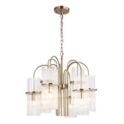ST LUCE SL6145.303.09 Светильник подвесной латунь/прозрачный E14 9*40W SL6145.303.09 ST LUCE SL6145.303.09 Светильник подвесной латунь/прозрачный E14 9*40W SL6145.303.09