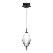 ST LUCE SL6130.403.06 Светильник подвесной Черный/Белый, Дымчатый LED 1*8W 3000K SL6130.403.06 ST LUCE SL6130.403.06 Светильник подвесной Черный/Белый, Дымчатый LED 1*8W 3000K SL6130.403.06