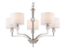 Ambrella Светильник подвесной LH71121/5 SN/WH никель/белый E14/5 max 40W D660*880 LH71121 Ambrella Светильник подвесной LH71121/5 SN/WH никель/белый E14/5 max 40W D660*880 LH71121