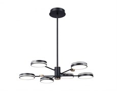 Ambrella Светильник светодиодный подвесной FL51639/6 BK/GD черный/золото 3000K/4200K/6400K 50W D800*780 (Без ПДУ) FL51639 Ambrella Светильник светодиодный подвесной FL51639/6 BK/GD черный/золото 3000K/4200K/6400K 50W D800*780 (Без ПДУ) FL51639