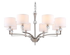 Ambrella Светильник подвесной LH71123/8 SN/WH никель/белый E14/8 max 40W D840*880 LH71123 Ambrella Светильник подвесной LH71123/8 SN/WH никель/белый E14/8 max 40W D840*880 LH71123