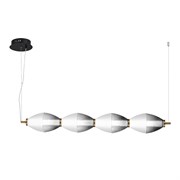 ST LUCE SL6130.403.24 Светильник подвесной Черный/Белый, Дымчатый LED 1*28W 3000K SL6130.403.24 ST LUCE SL6130.403.24 Светильник подвесной Черный/Белый, Дымчатый LED 1*28W 3000K SL6130.403.24