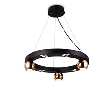 Ambrella Светильник светодиодный подвесной FL5961 BK/GD черный/золото 4200K 32W  D600*1200 (Без ПДУ) FL5961