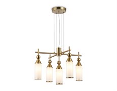 Ambrella Светильник подвесной LH55276/5 BS/FR латунь/белый матовый E14*5 max 40W D520*1390 LH55276 Ambrella Светильник подвесной LH55276/5 BS/FR латунь/белый матовый E14*5 max 40W D520*1390 LH55276