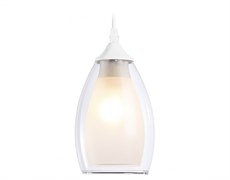 Ambrella Подвесной светильник TR3534 WH/CL/FR белый/прозрачный/белый матовый E27 max 40W D120*800 TR3534 Ambrella Подвесной светильник TR3534 WH/CL/FR белый/прозрачный/белый матовый E27 max 40W D120*800 TR3534