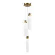 ST LUCE SL6236.303.03 Светильник подвесной Латунь/Прозрачный LED 3*12W 4000K SL6236.303.03 ST LUCE SL6236.303.03 Светильник подвесной Латунь/Прозрачный LED 3*12W 4000K SL6236.303.03