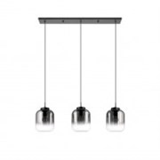 Eglo 390104 Подвесной светильник HL/3 E27 black/black-transp.'BULCIAGO' 390104 Eglo 390104 Подвесной светильник HL/3 E27 black/black-transp.'BULCIAGO' 390104