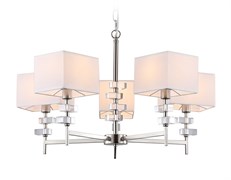 Ambrella Светильник подвесной LH71321/5 SN/WH никель/белый E14/5 max 40W D700*850 LH71321 Ambrella Светильник подвесной LH71321/5 SN/WH никель/белый E14/5 max 40W D700*850 LH71321