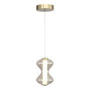 ST LUCE SL6136.203.01 Светильник подвесной золото/коньячный LED 1*6W 3000K SL6136.203.01 ST LUCE SL6136.203.01 Светильник подвесной золото/коньячный LED 1*6W 3000K SL6136.203.01