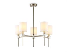 Ambrella Светильник подвесной LH72371/5 DBS/WH темная латунь/белый E14/5 max 40W D680*720 LH72371 Ambrella Светильник подвесной LH72371/5 DBS/WH темная латунь/белый E14/5 max 40W D680*720 LH72371