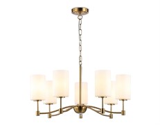 Ambrella Светильник подвесной LH56053/7 BS/FR латунь/белый матовый E14*7 max 40W D680*950 LH56053 Ambrella Светильник подвесной LH56053/7 BS/FR латунь/белый матовый E14*7 max 40W D680*950 LH56053