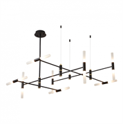 ST LUCE SL1216.403.16 Светильник подвесной Черный/Белый G9 16*5W 4000K SL1216.403.16 ST LUCE SL1216.403.16 Светильник подвесной Черный/Белый G9 16*5W 4000K SL1216.403.16