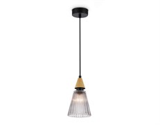 Ambrella Светильник подвесной LH58111 BK/LW/SM черный/светлое дерево/дымчатый E14 max 40W D110*1500 LH58111