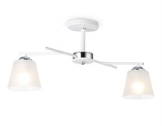 Ambrella Светильник подвесной TR303201/2 WH/CH/FR белый/хром/белый матовый E27*2 max 60W 470*370*260 TR303201 Ambrella Светильник подвесной TR303201/2 WH/CH/FR белый/хром/белый матовый E27*2 max 60W 470*370*260 TR303201