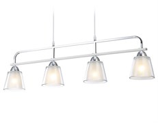 Ambrella Светильник подвесной TR303242/4 WH/CH/CL/FR белый/хром/прозрачный/белый матовый E27*4 max 60W 870*120*780 TR303242 Ambrella Светильник подвесной TR303242/4 WH/CH/CL/FR белый/хром/прозрачный/белый матовый E27*4 max 60W 870*120*780 TR303242