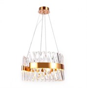 Ambrella Хрустальный подвесной светодиодный светильник TR5309 GD/CL золото/прозрачный 100W D500*750 (Без ПДУ) TR5309 Ambrella Хрустальный подвесной светодиодный светильник TR5309 GD/CL золото/прозрачный 100W D500*750 (Без ПДУ) TR5309