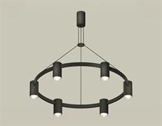 Ambrella Комплект подвесного светильника XB9022101/6 SBK/PSL черный песок/серебро полированное MR16 GU5.3 (С9022, N6104) XB9022101 Ambrella Комплект подвесного светильника XB9022101/6 SBK/PSL черный песок/серебро полированное MR16 GU5.3 (С9022, N6104) XB9022101