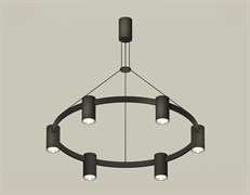 Ambrella Комплект подвесного светильника XB9022151/6 SBK/PSL черный песок/серебро полированное MR16 GU5.3 (С9022, N6112) XB9022151 Ambrella Комплект подвесного светильника XB9022151/6 SBK/PSL черный песок/серебро полированное MR16 GU5.3 (С9022, N6112) XB9022151