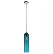 ST Luce SL1145.183.01 Светильник подвесной Хром/Голубой E27 1*60W SL1145.183.01 ST Luce SL1145.183.01 Светильник подвесной Хром/Голубой E27 1*60W SL1145.183.01