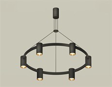 Ambrella Комплект подвесного светильника XB9022152/6 SBK/PYG черный песок/золото желтое полированное MR16 GU5.3 (С9022, N6113) XB9022152 Ambrella Комплект подвесного светильника XB9022152/6 SBK/PYG черный песок/золото желтое полированное MR16 GU5.3 (С9022, N6113) XB9022152